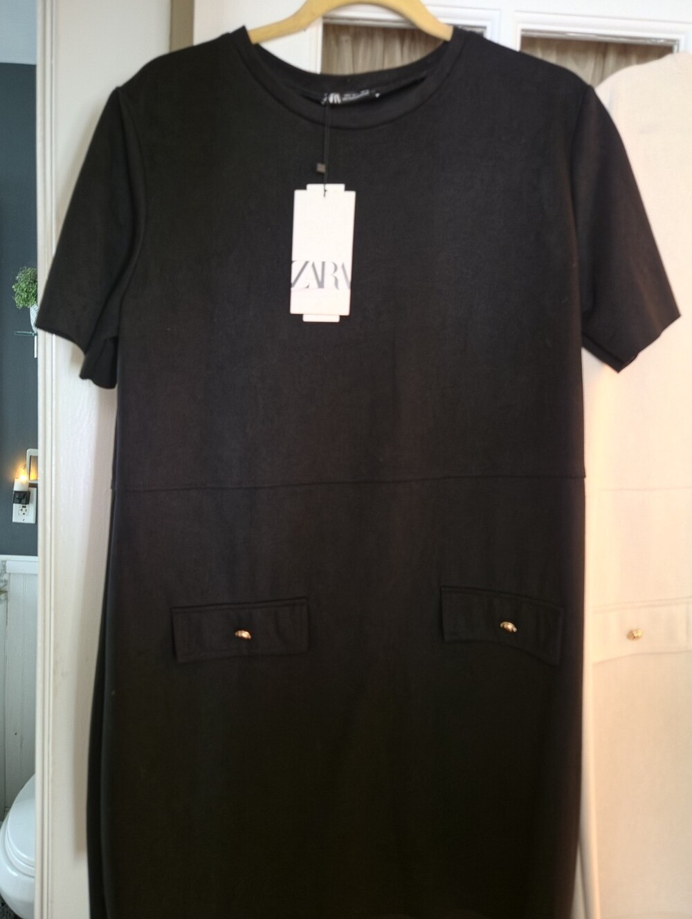2 Zara Shift Dresses NWT SZL - Picture 4 of 7